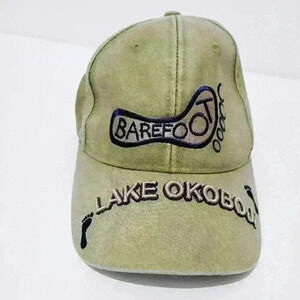 Barefoot bar okaboji iowa Embroidered hat ball cap